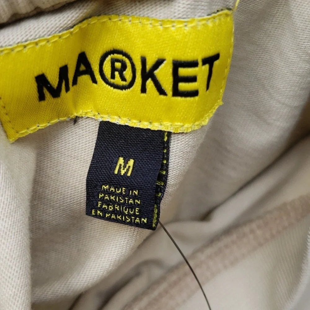 💥BUY 2 GET 1 FREE Market UO Exclusive On Any Sunday Tee Shirts, Size M & L, Tan - Picture 7 of 8
